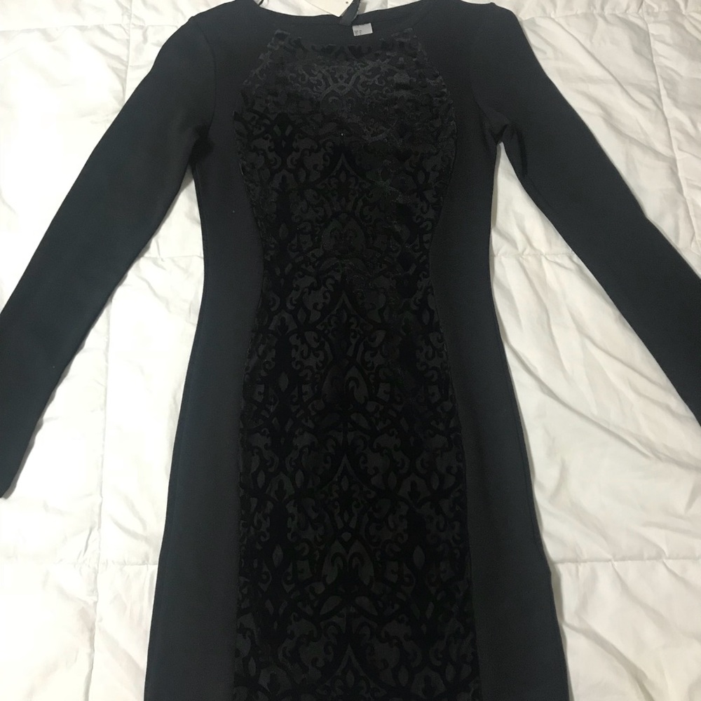 Black tight dress